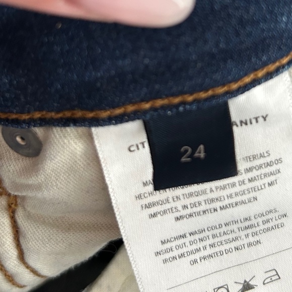 CITIZENS OF HUMANITY medium blue jeans rocket ankle SZ 24 women’s - Picture 5 of 9